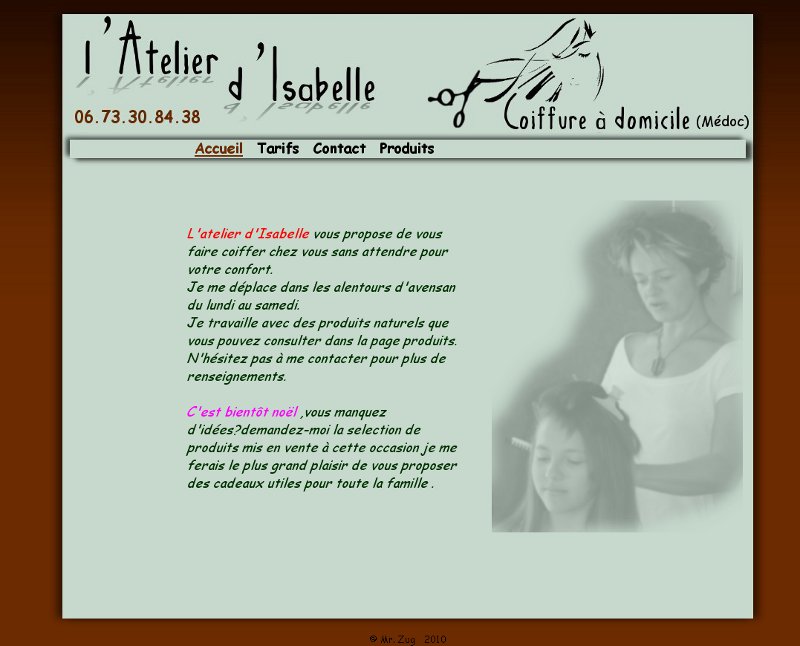 Atelier Isabelle coiffure � domicile